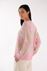 ELODIE DIAMONDS PINK SWEATER