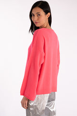 INDIANA FLAMINGO CASHMERE CREWNECK SWEATER