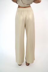 RUBY LIGHT GOLD LINEN BLEND TROUSERS