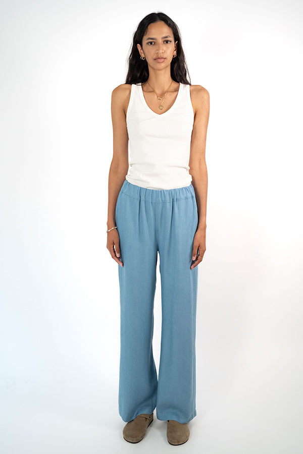 VADIM-L INDIGO LYOCEL TROUSERS