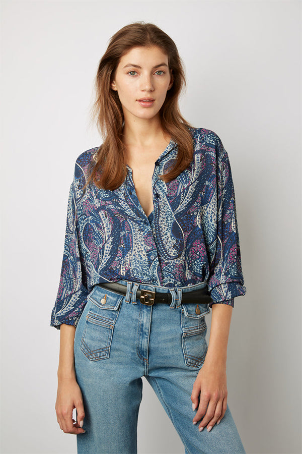 CARLA SOFT PAISLEY PRINT SHIRT