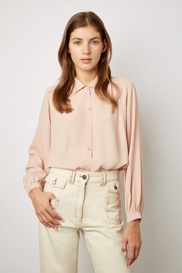 COLOMBE PLAIN SOFT BLOUSE