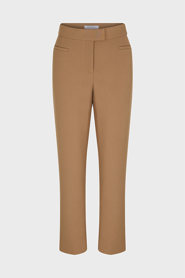 ECATERINA CAMEL 7/8 STRAIGHT TROUSERS