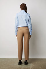 ECATERINA CAMEL 7/8 STRAIGHT TROUSERS