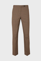 EDGARD 7/8 MICRO HOUNDSTOOTH STRAIGHT TROUSERS