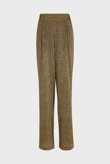 DAIANA GOLDEN LUREX WIDE TROUSERS