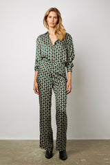 ERICA SOFT GEOMETRIC PRINT TROUSERS