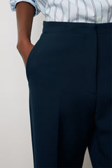 EREEN HIGH WAIST STRAIGHT TROUSERS