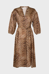 JULIAN LEOPARD PRINT MAXI DRESS