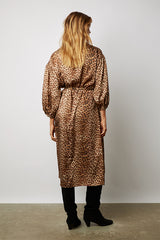 JULIAN LEOPARD PRINT MAXI DRESS