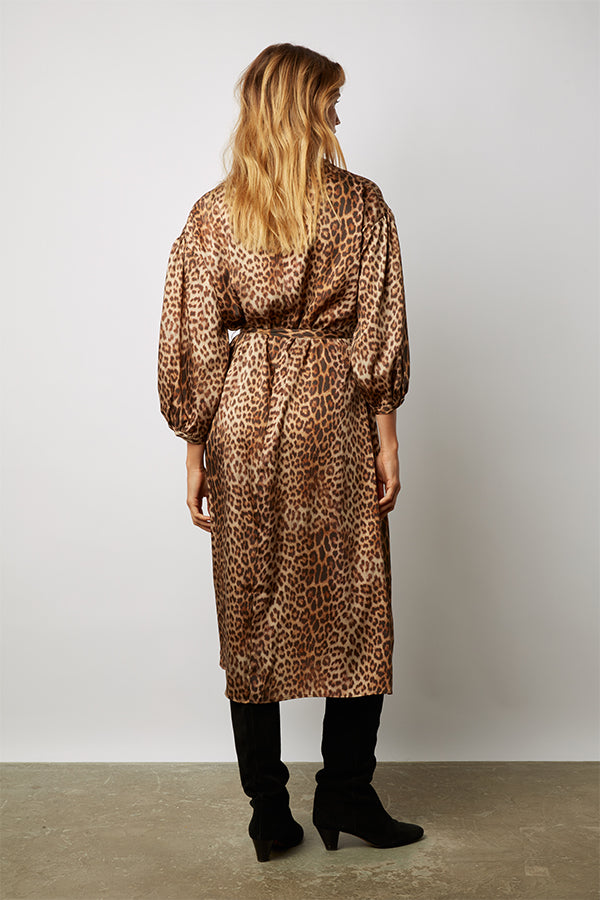 JULIAN LEOPARD PRINT MAXI DRESS – Espace S