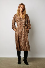 JULIAN LEOPARD PRINT MAXI DRESS