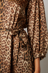 JULIAN LEOPARD PRINT MAXI DRESS