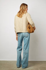 BONY CHUNKY KNIT WINTER LUREX CARDIGAN