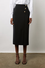 DELILEA STRAIGHT MIDI SKIRT