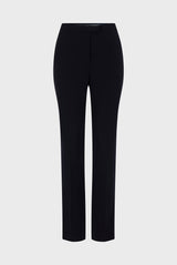 CAINA BLACK 7/8 STRAIGHT TROUSERS