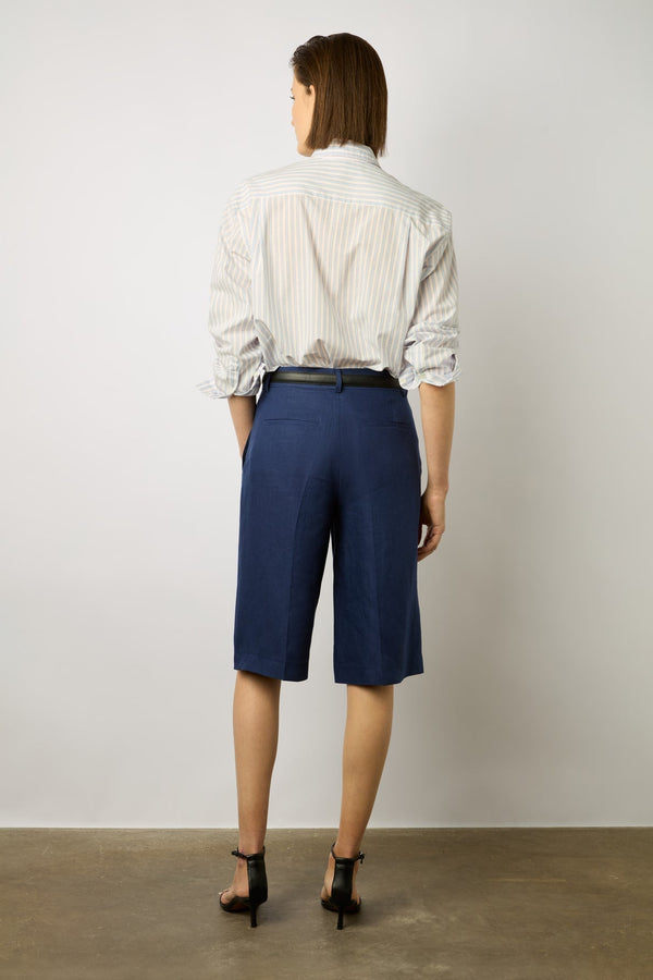 CELENN TAILORED LINEN BERMUDA SHORTS