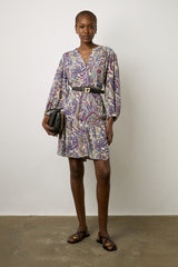 EOLIA PAISLEY PRINT DRESS