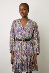 EOLIA PAISLEY PRINT DRESS