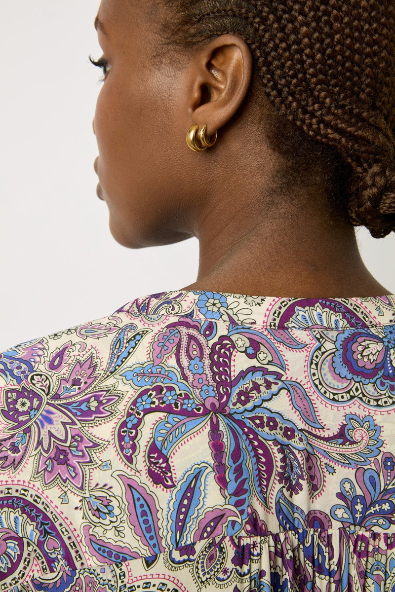 EOLIA PAISLEY PRINT DRESS