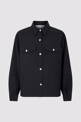 BELITA BLACK MICROFIBER OVERSHIRT