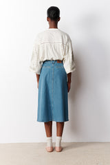 THERESA DENIM MIDI SKIRT