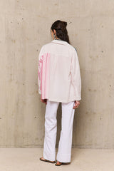 FRIDA PINK EMBROIDERED SHIRT