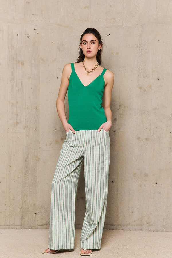 ENOLA GREEN TANK TOP
