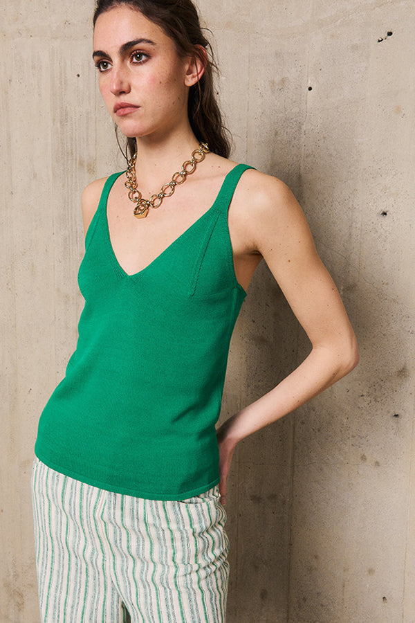 ENOLA GREEN TANK TOP