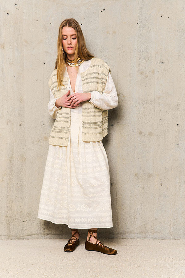 HELGA SLEEVELESS CARDIGAN