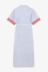 LOUXOR PRINTED STRIPED SHIRT DRESS