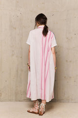 FRIDA PINK EMBROIDERED DRESS