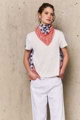 LOUXOR PRINTED STRIPED T-SHIRT