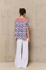 LOUXOR PRINTED STRIPED T-SHIRT