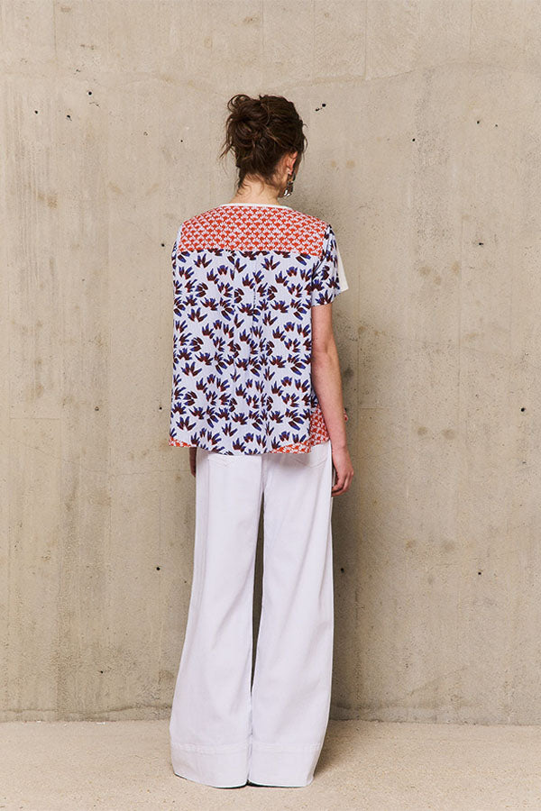 LOUXOR PRINTED STRIPED T-SHIRT
