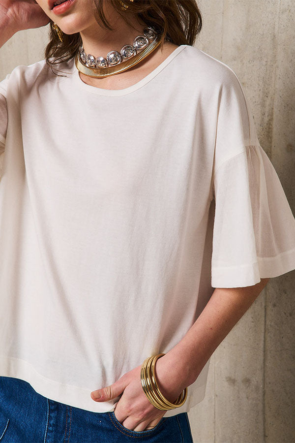 SABRINA WHITE T-SHIRT