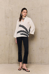 PALMER LINEN EMBROIDERED TUNIC