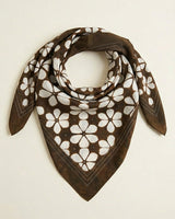 LOTUS BROWN PRINTED SCARF