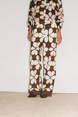 LOTUS BROWN PRINTED TROUSERS