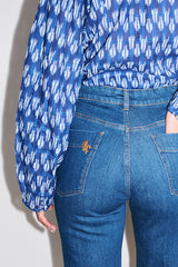 MADISON FLARED CROPPED JEANS