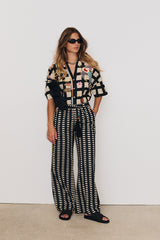 FLORA CHECKERED TROUSERS