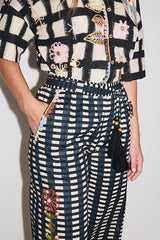 FLORA CHECKERED TROUSERS