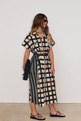 FLORA CHECKERED DRESS