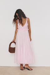 GAIA BLUSH MAXI SUNDRESS