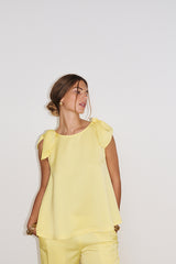 GALA YELLOW SLEEVELESS TUNIC