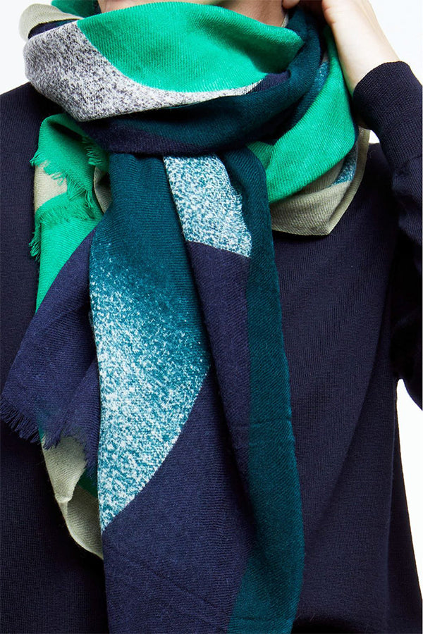 GREEN BLUE DIURNE SCARF