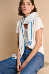 EGEE BLUE STRIPED SCARF