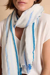 EGEE BLUE STRIPED SCARF