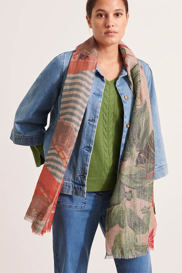 ELFY IRIDESCENT PRINTED SCARF