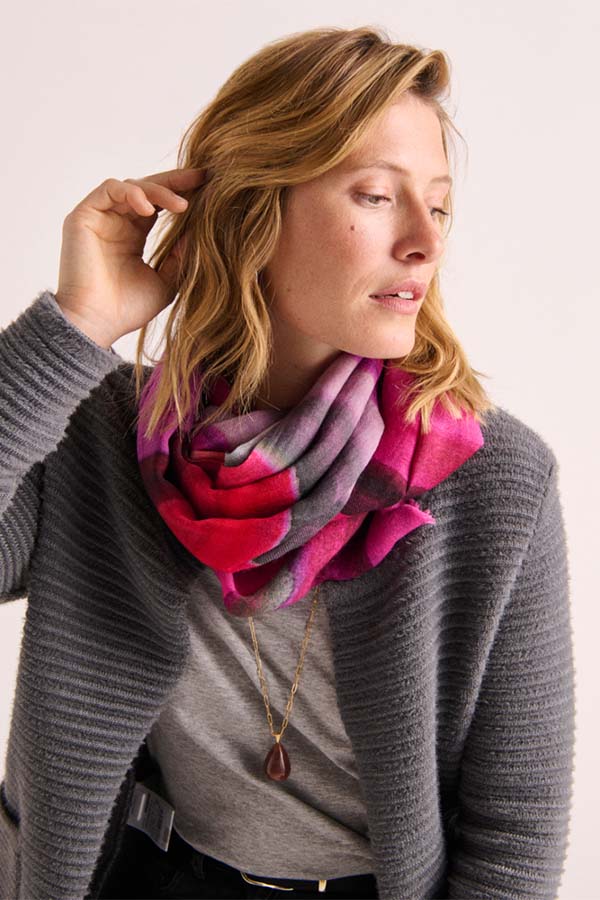 EMMA WOOL PRINTED SCARF